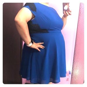 Never worn blue dress. No tears or loose strings.